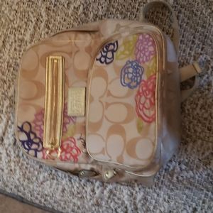 Authentic Coach Daisy Applique backpack